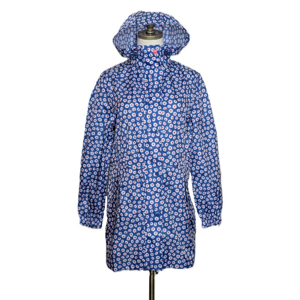 Joules Right As Rain Waterproof Breathable Rain Coat Jacket Size 2 Daisies